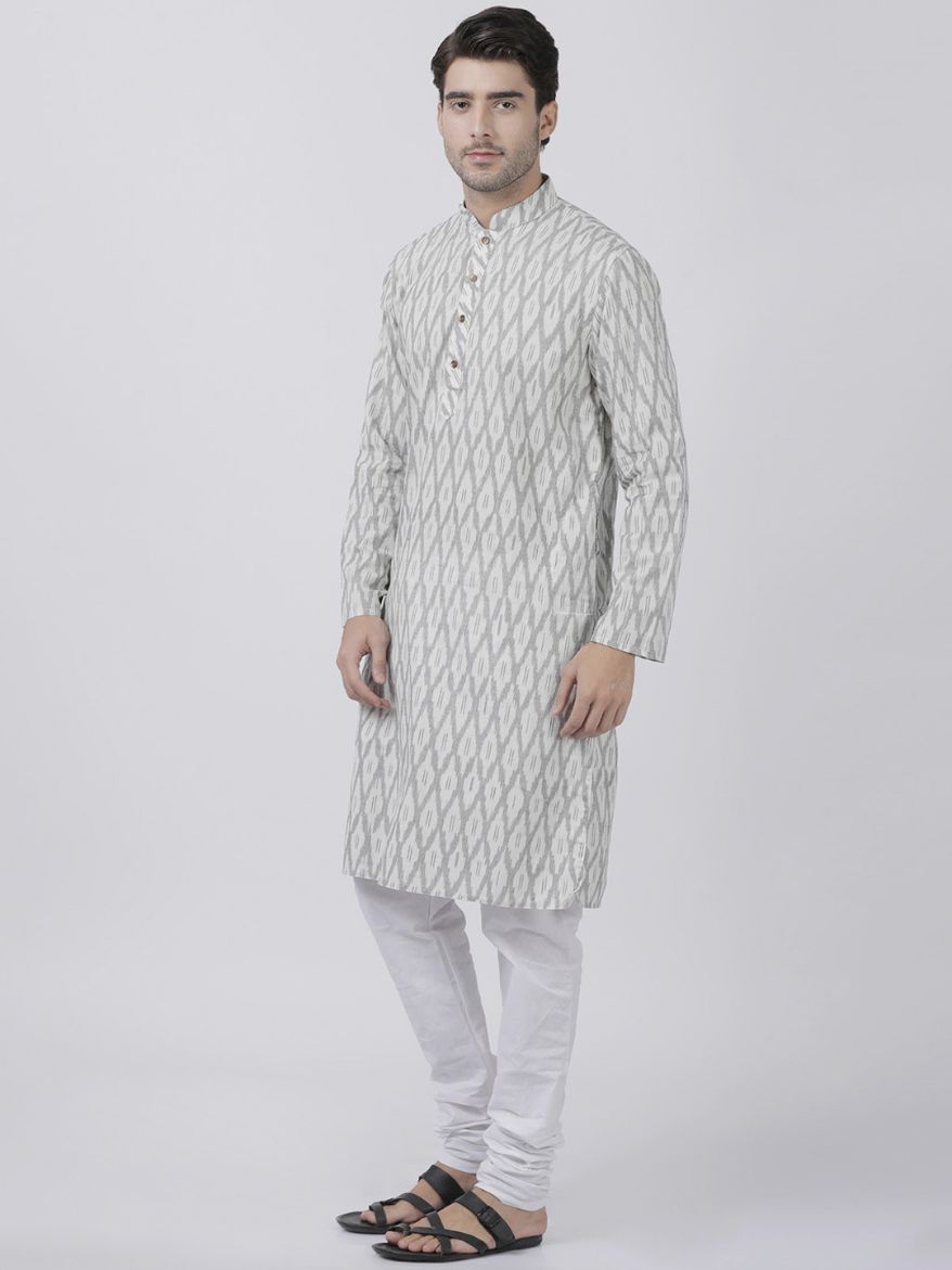 Vastramay Men's White Pure Cotton Kurta