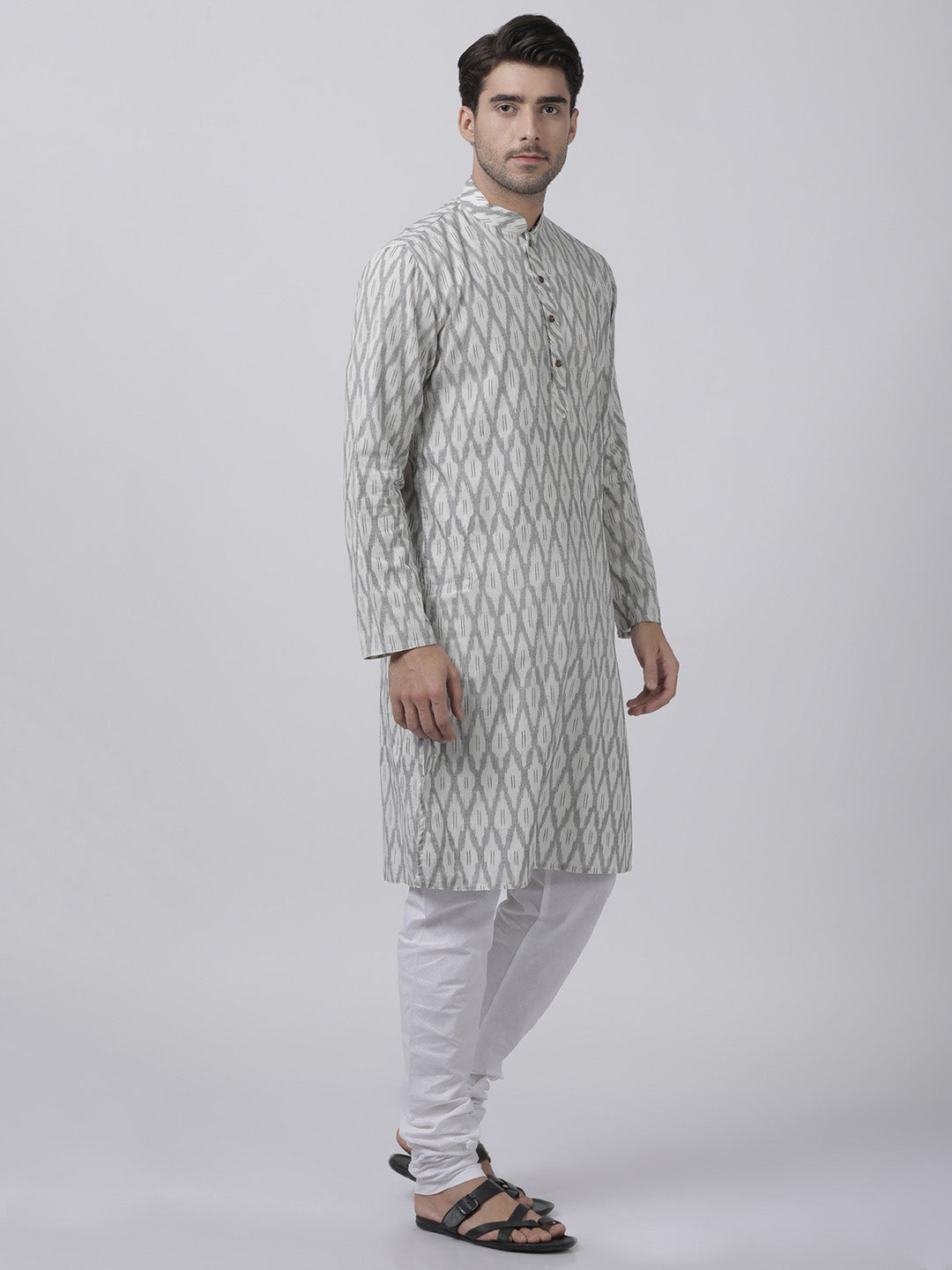 mens white pure cotton kurta and pyjama set521