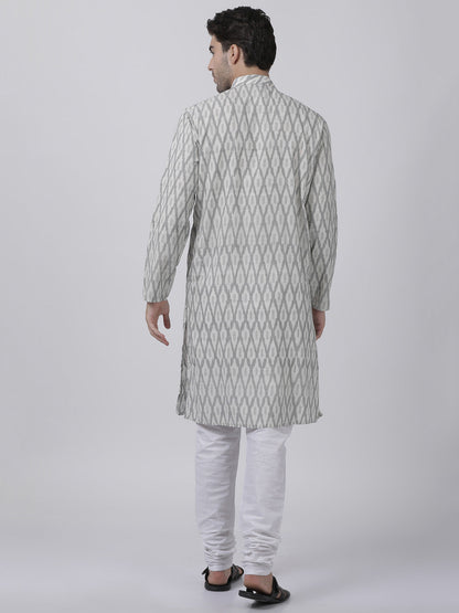 mens white pure cotton kurta and pyjama set521