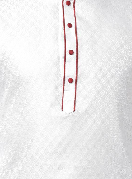 mens white cotton silk blend kurta434