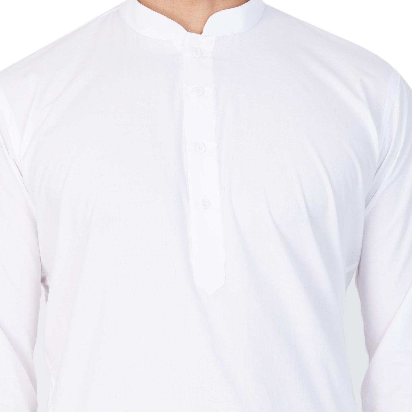 Vastramay Men's White Cotton Kurta