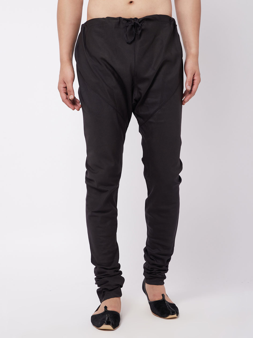 Vastramay Men's Black Cotton Blend Pyjama