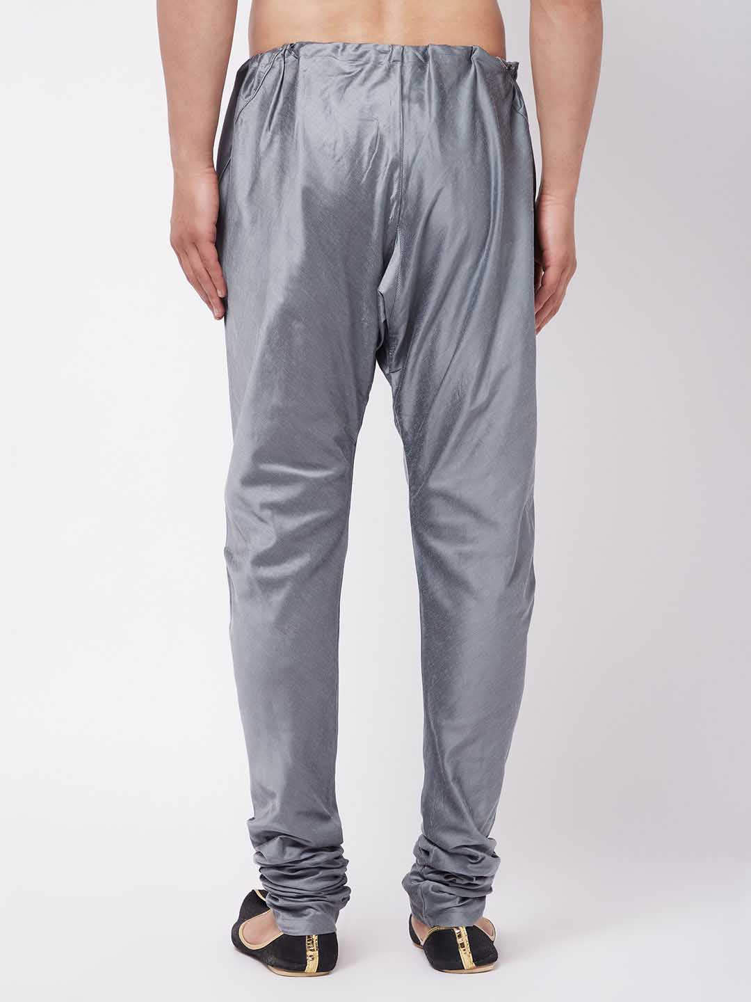 Vastramay Men's Grey Viscose Pyjama