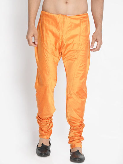 Vastramay Men's Orange Cotton Blend Pyjama