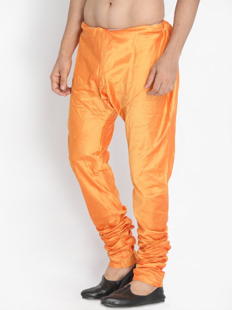 Vastramay Men's Orange Cotton Blend Pyjama