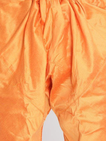 Vastramay Men's Orange Cotton Blend Pyjama