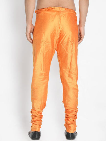 Vastramay Men's Orange Cotton Blend Pyjama