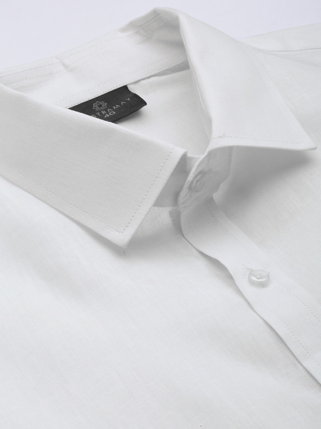 Vastramay Men's White Cotton Shirt And Mundu Set