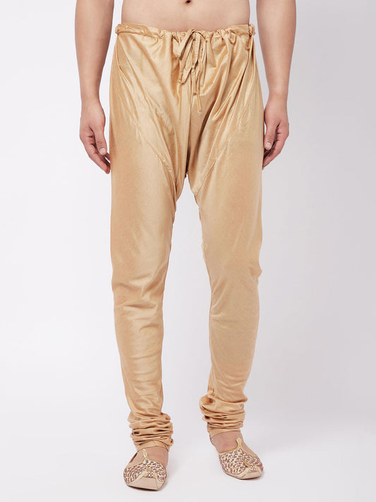 Vastramay Men's Rose Gold Viscose Pyjama