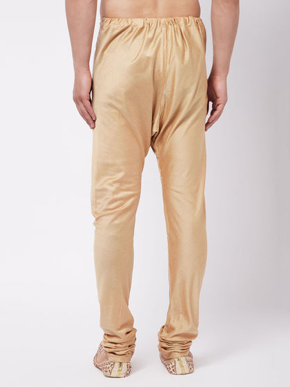 Vastramay Men's Rose Gold Viscose Pyjama