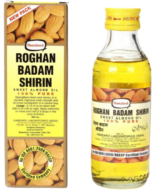 Hamdard Roghan Badam Shirin Sweet Almond Oil 100 ml