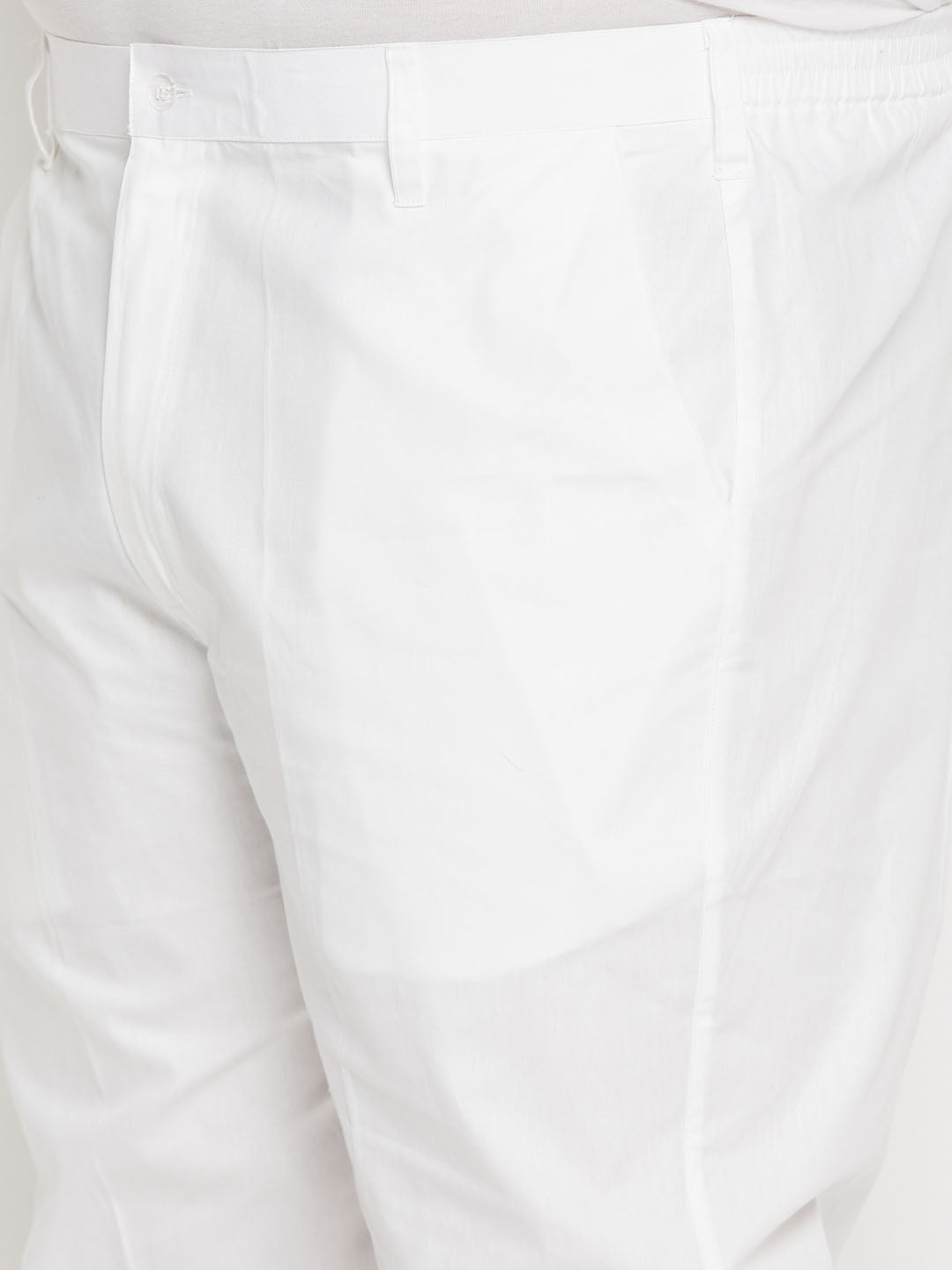 Vastramay mens plus size white pant style pyjama