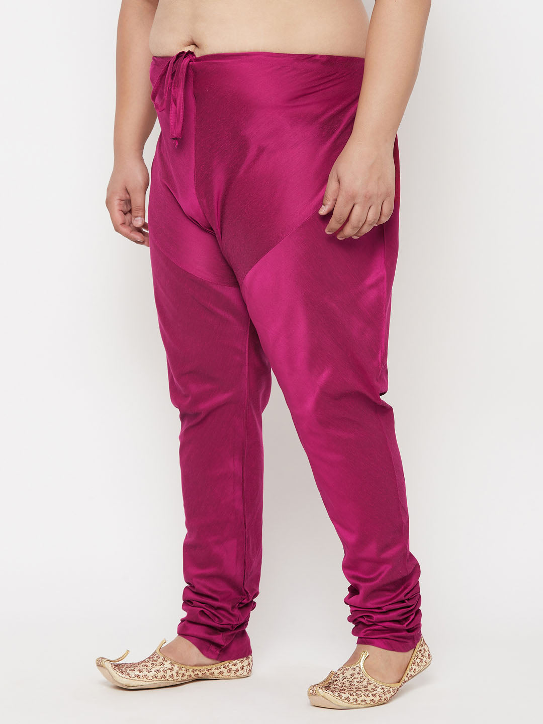 Vastramay Men's Plus Size Fuchsia Pyjama