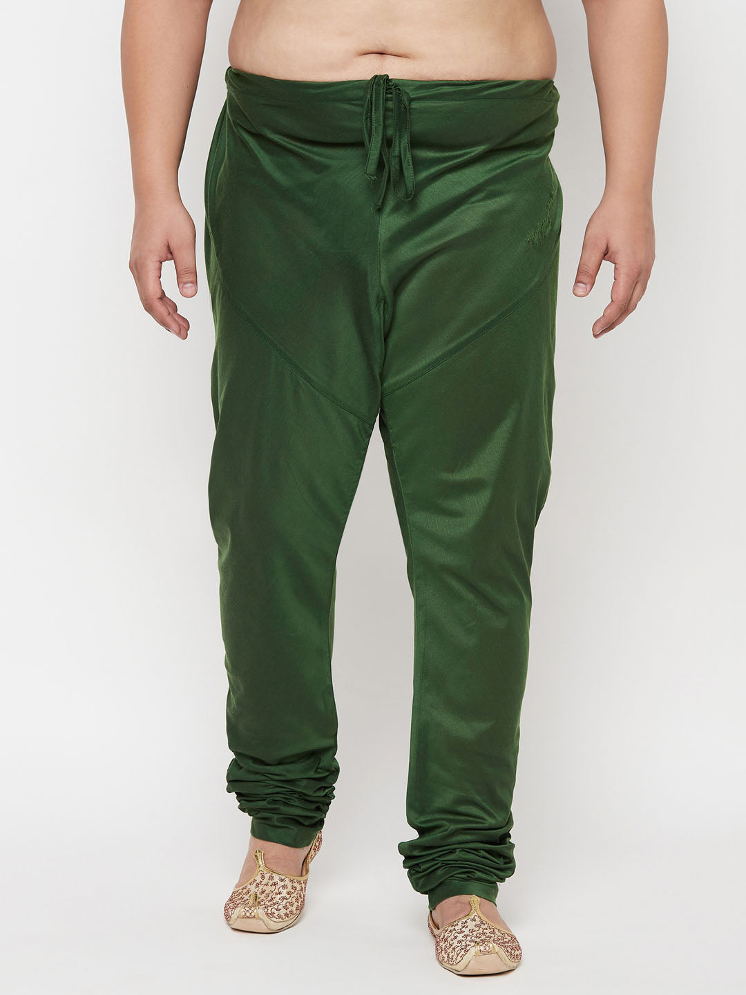 Vastramay mens plus size dark green color pyjama