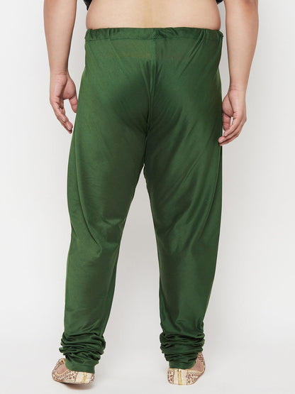 Vastramay mens plus size dark green color pyjama