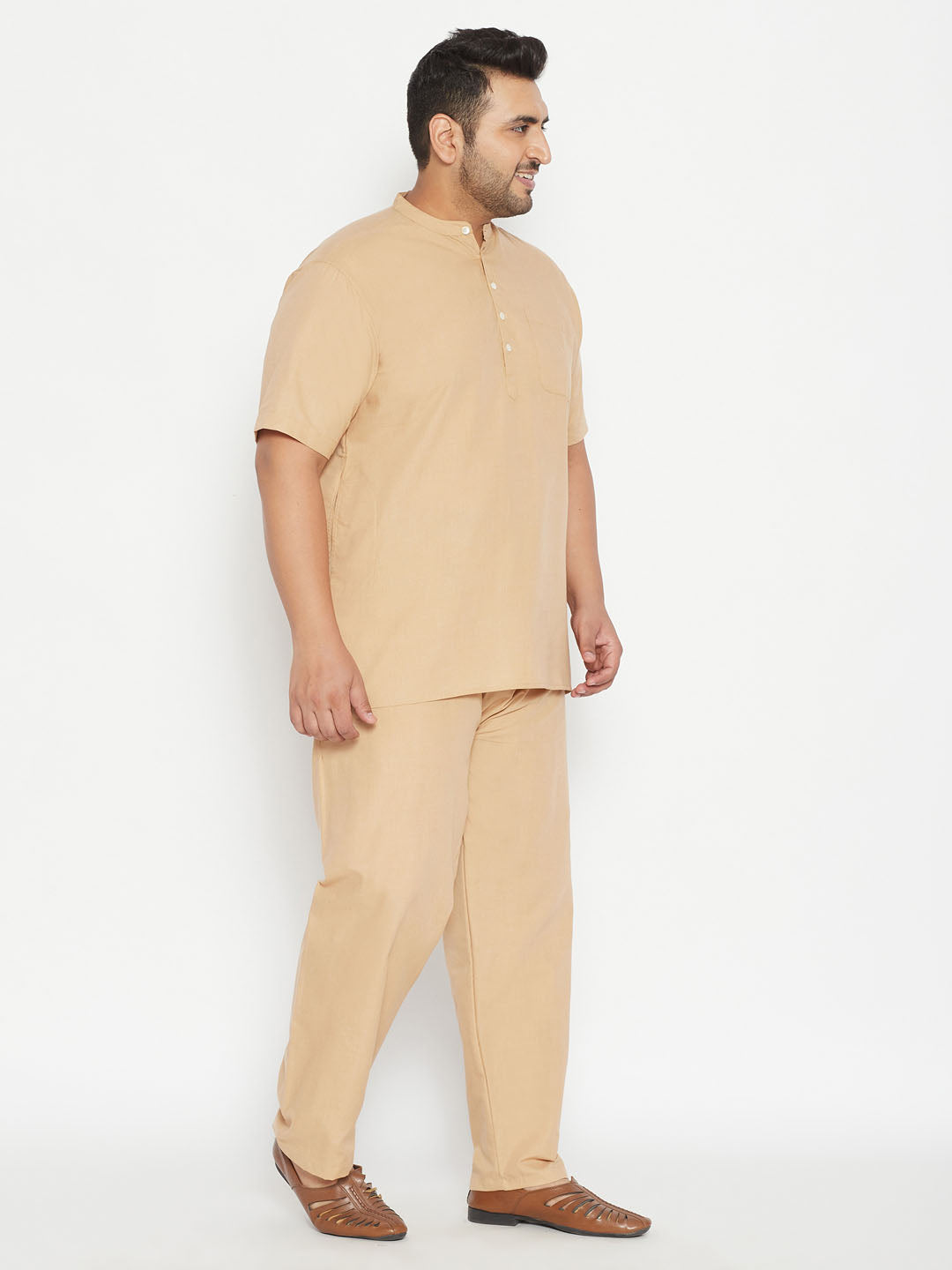 plus size mens work from home kurta and salwar set