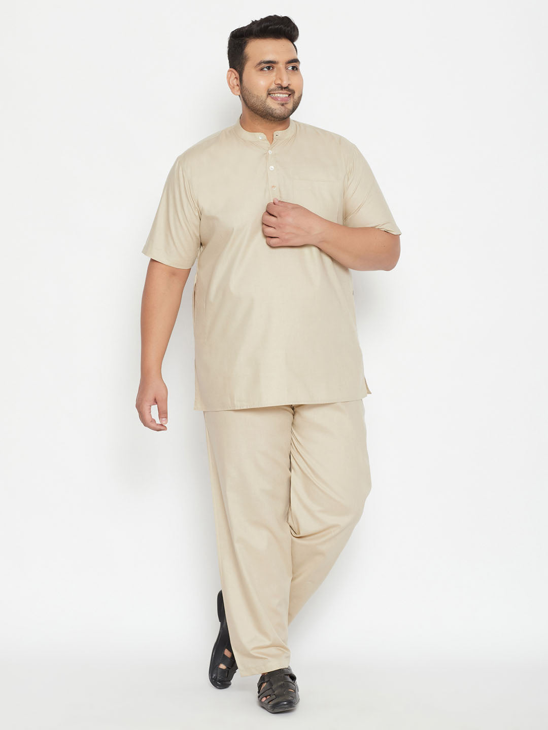 plus size mens work from home kurta and salwar set 2