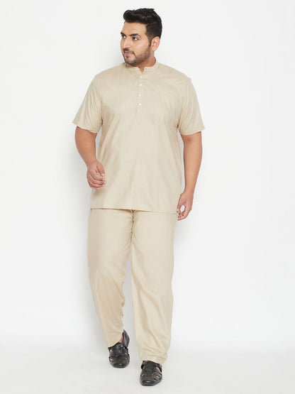 plus size mens work from home kurta and salwar set 2