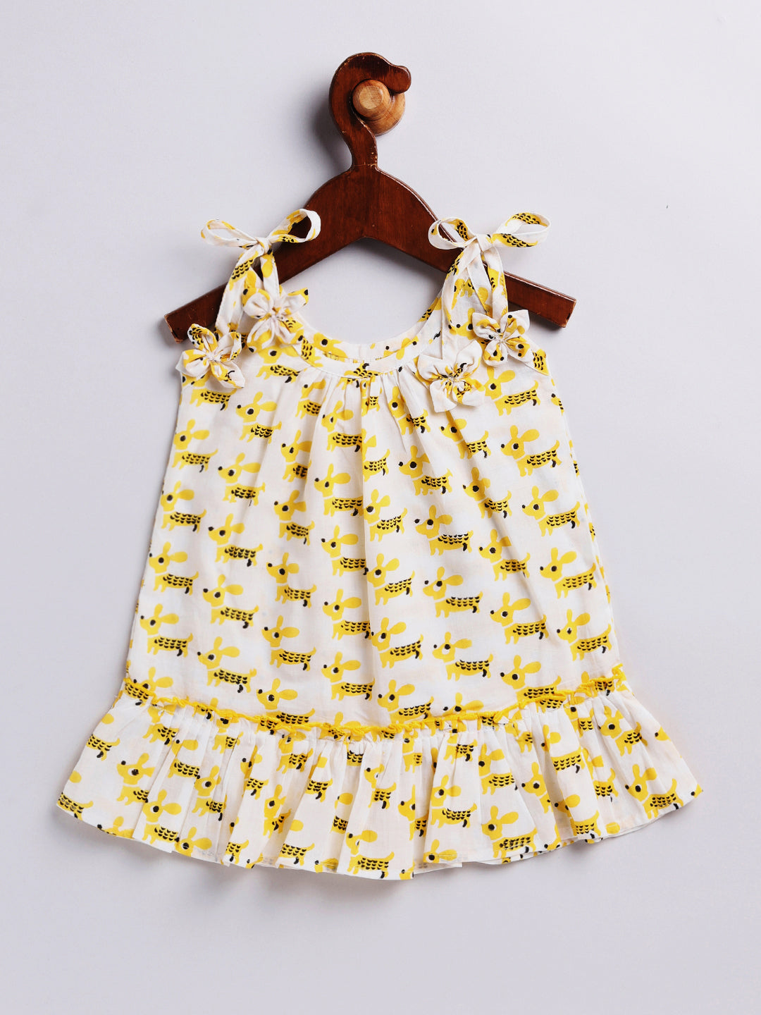 Vastramay Girl's Yellow Dress