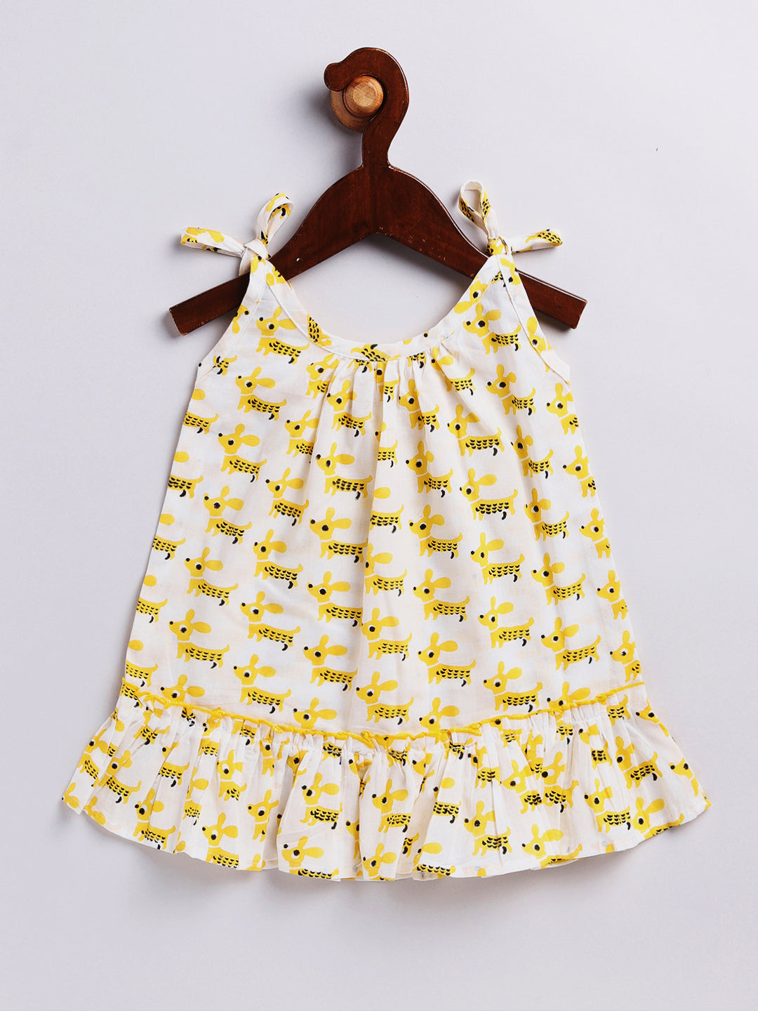 Vastramay Girl's Yellow Dress