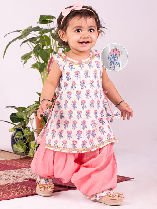 VASTRAMAY Girls' Multi Color Kurta And Patiala Set