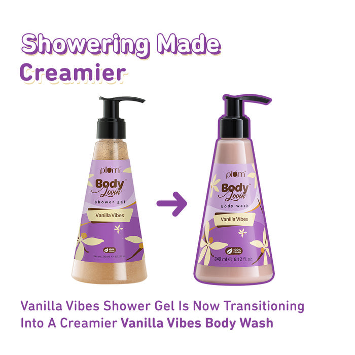 Plum vanilla vibes body wash