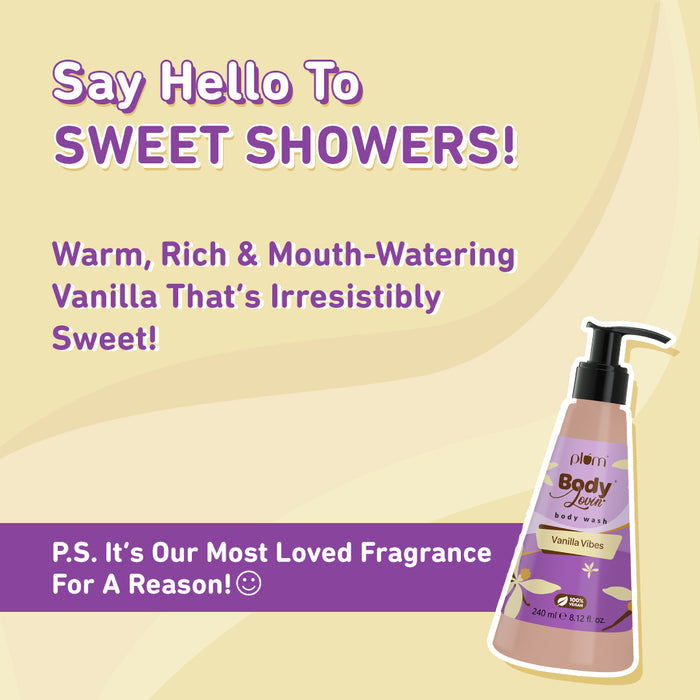 Plum vanilla vibes body wash