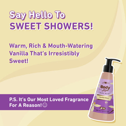 Plum vanilla vibes body wash