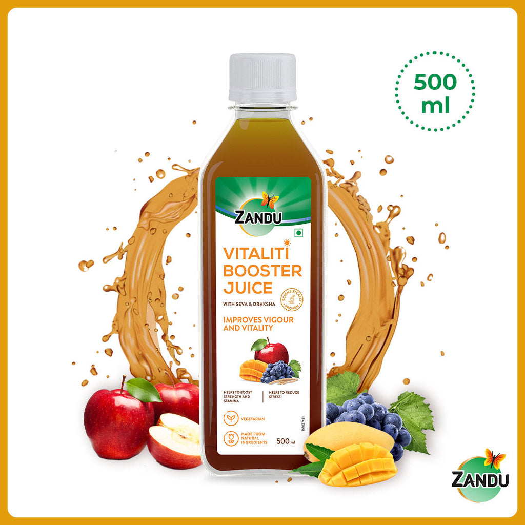 Zandu Vitaliti Booster Juice with Seva & Draksha 