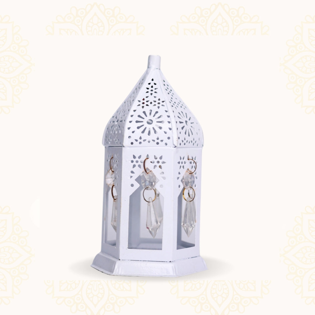 White LED Decorative Lantern Flameless Diwali & Festive Light