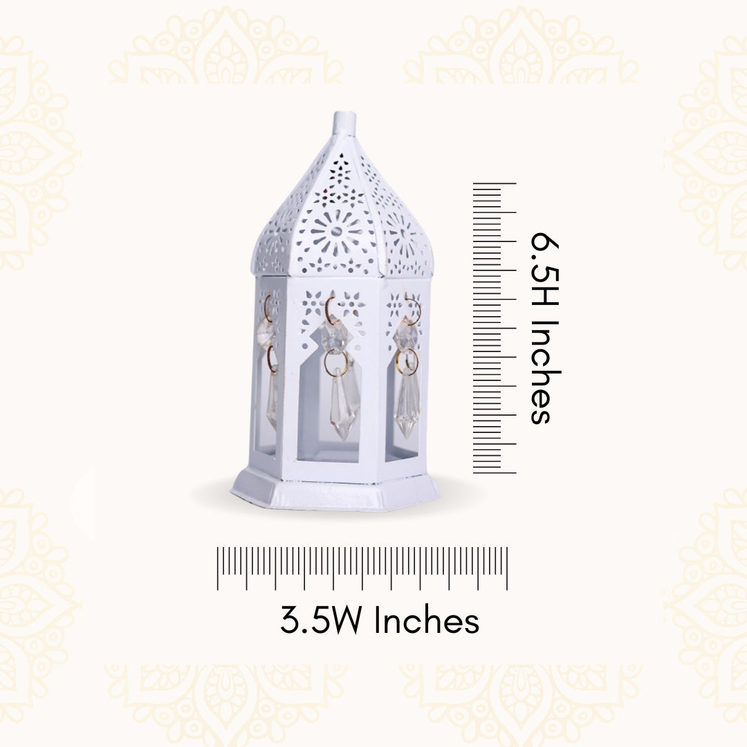 White LED Decorative Lantern Flameless Diwali & Festive Light