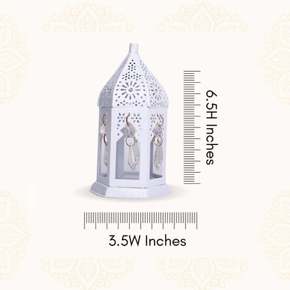 White LED Decorative Lantern Flameless Diwali & Festive Light