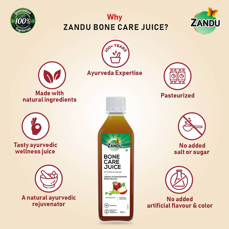 Zandu Bone Care Juice with Seva & Amalaki