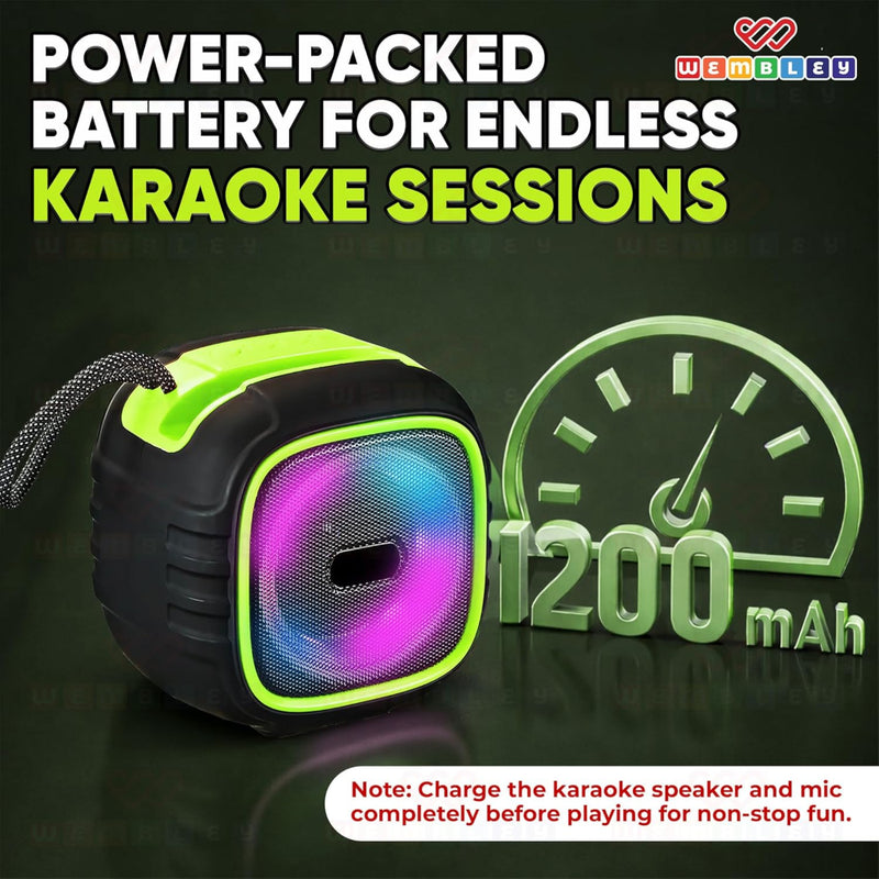 Wembley Karaoke Bluetooth Speaker with Mic