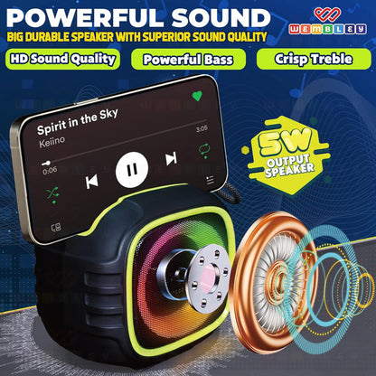 Wembley Karaoke Bluetooth Speaker with Mic