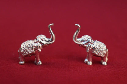 Pure Silver Elephants Pair 26 grams