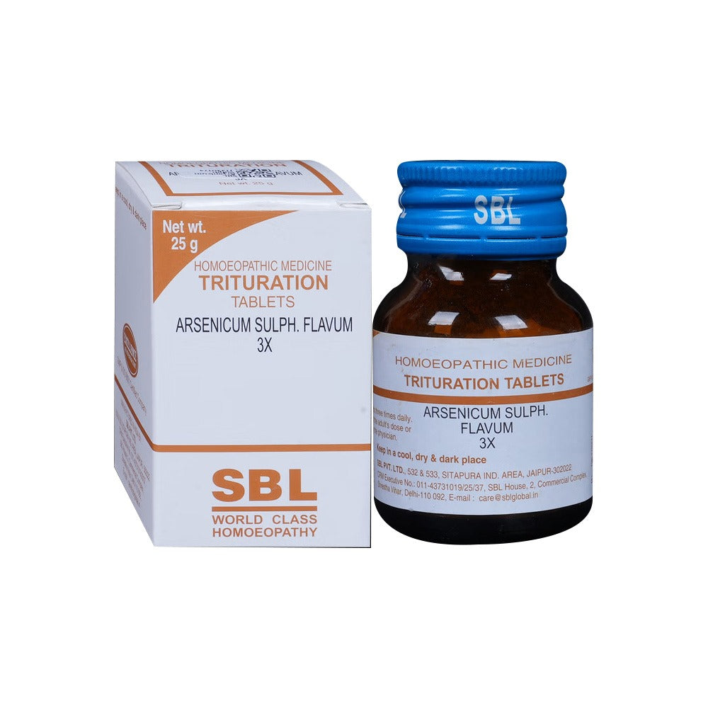 SBL Arsenicum Sulph Flavum Trituration Tablet 3X - PUSHMYCART