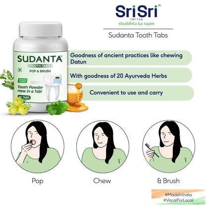 Sri sri tattva sudanta tooth tablets - PUSHMYCART