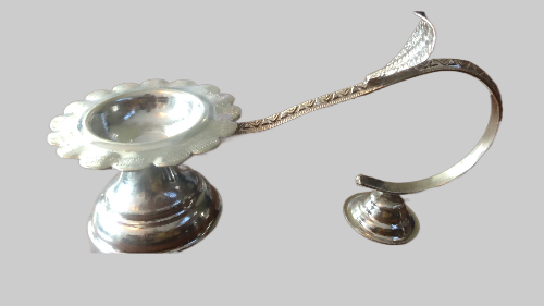 Pure Silver Aarti Handle 55g - PUSHMYCART