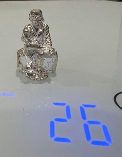 Sai Baba Idol in Pure Silver