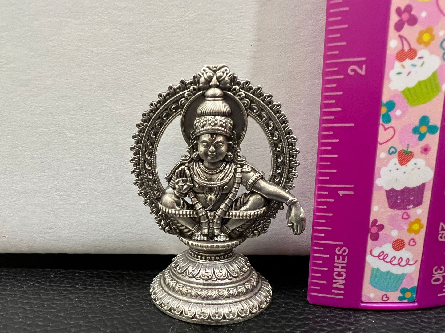 Pure Silver Ayyappa oxidized Idol 31 Grams