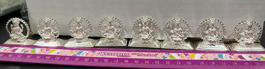 Pure Silver Ashta Lakshmi Idol set - 116 Grams