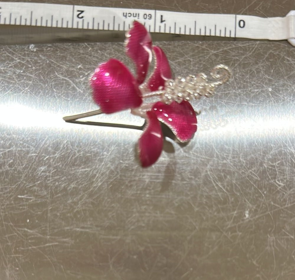 Hibiscus Flowers in Pure Silver 7g - PUSHMYCART