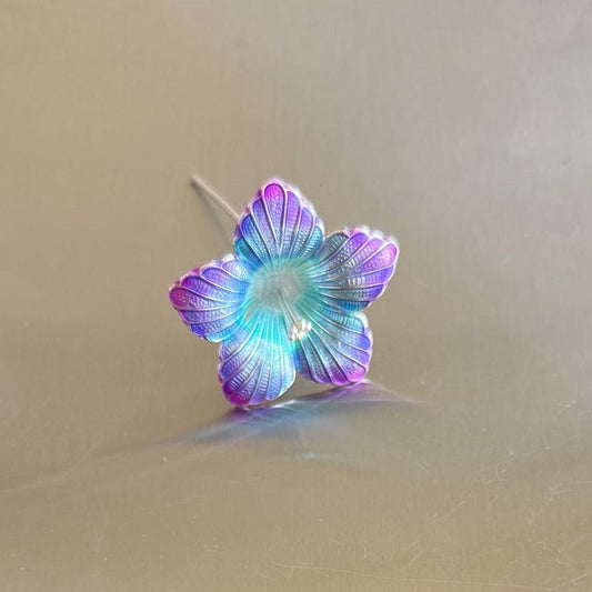 Pure Silver Enamel Flowers 6g - PUSHMYCART