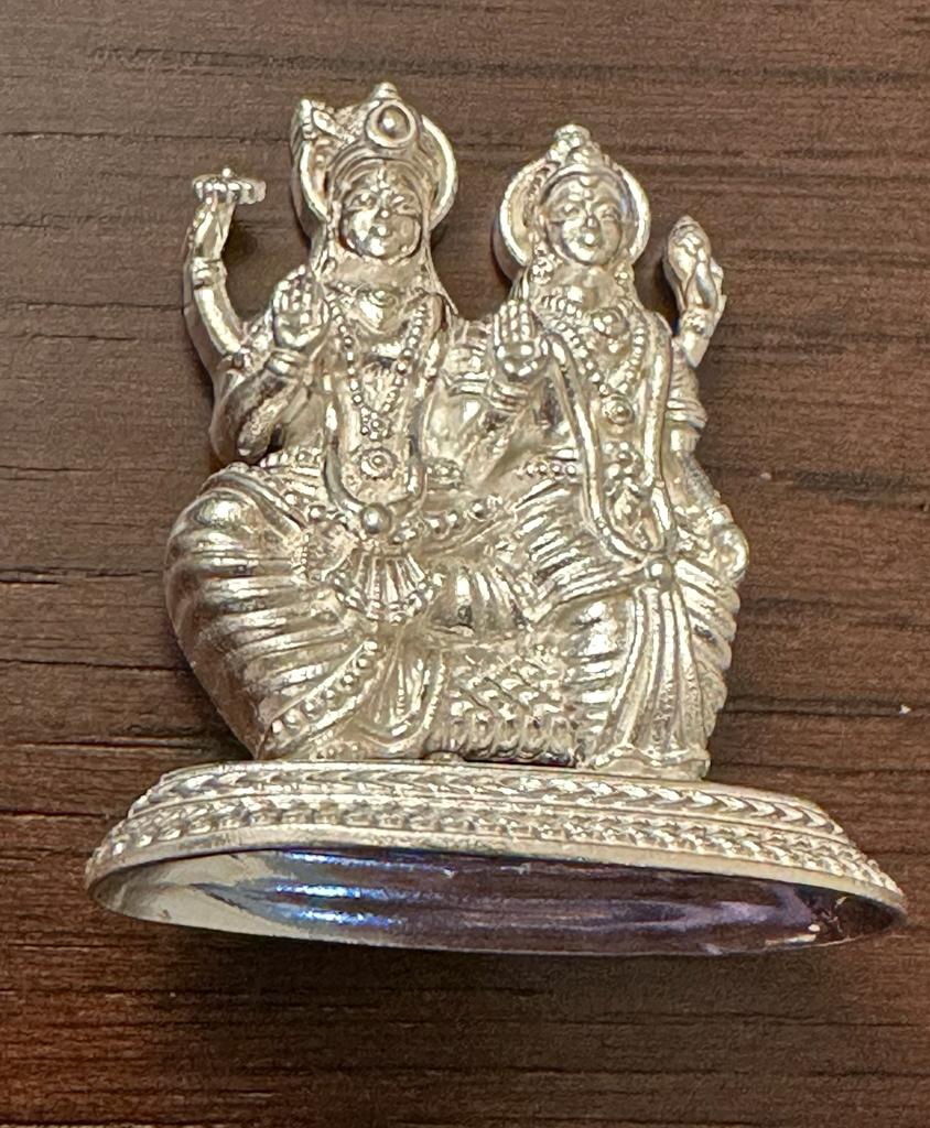 Pure Silver Lakshmi Narayana Antique Idol