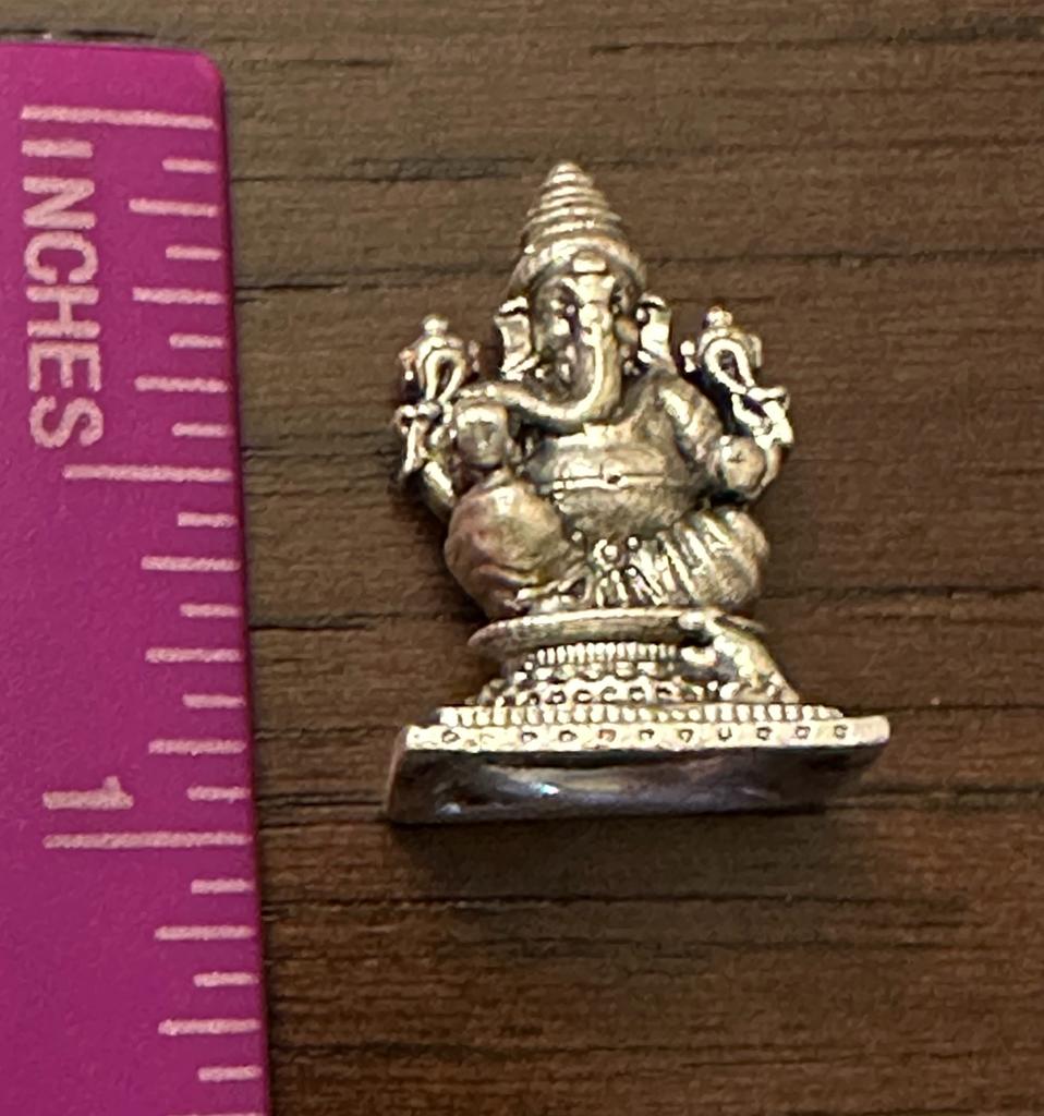 Pure Silver Ganesh Antique Idol