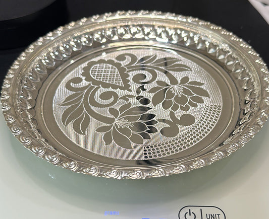 Pure Silver Design Plate 159g - PUSHMYCART