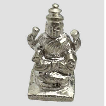 Pure Silver Lakshmi Devi Idol 24g 1 pcs - PUSHMYCART