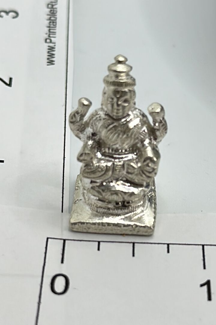 Pure Silver Lakshmi Devi Idol 1 pcs