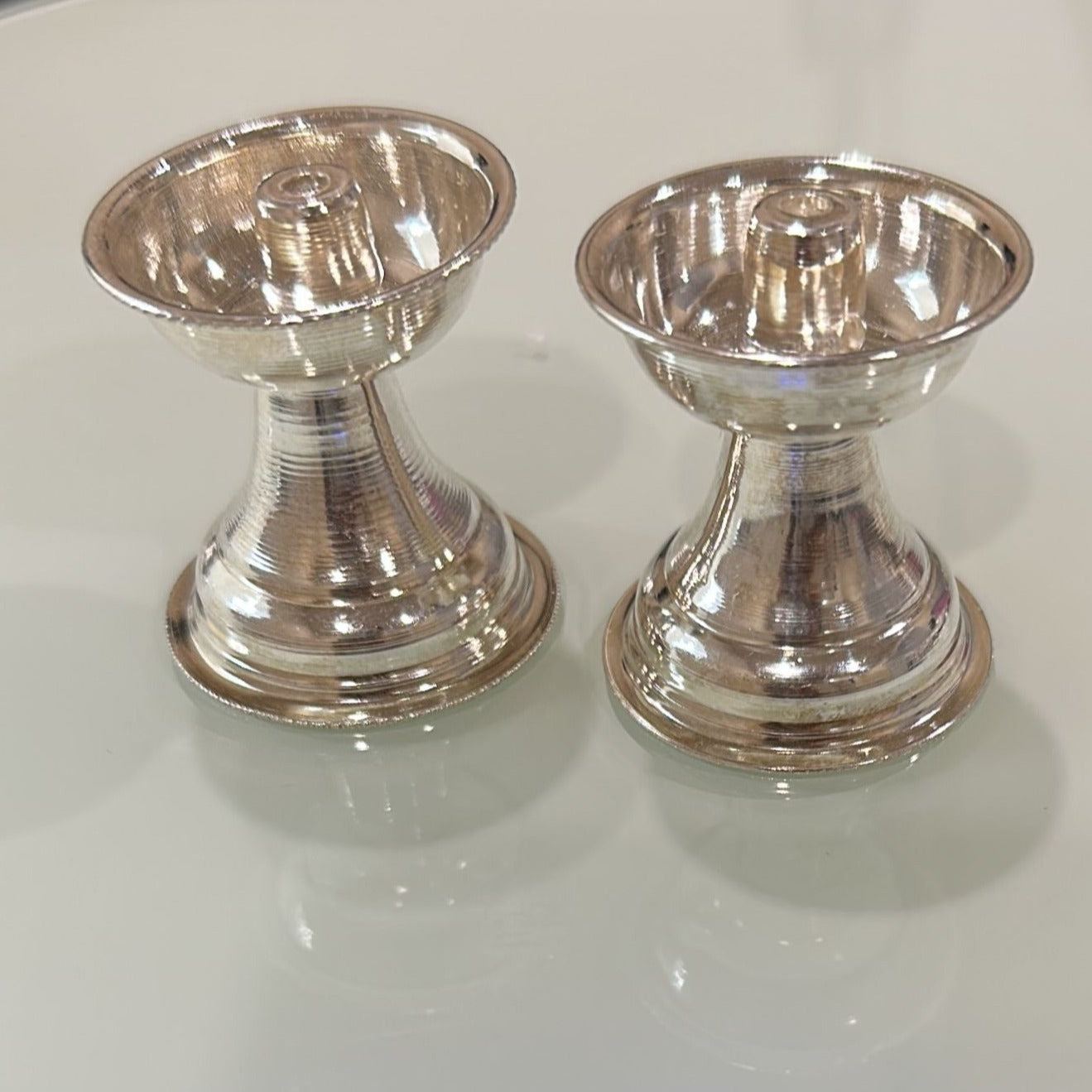 Pure Silver Deepam Diyas Pair